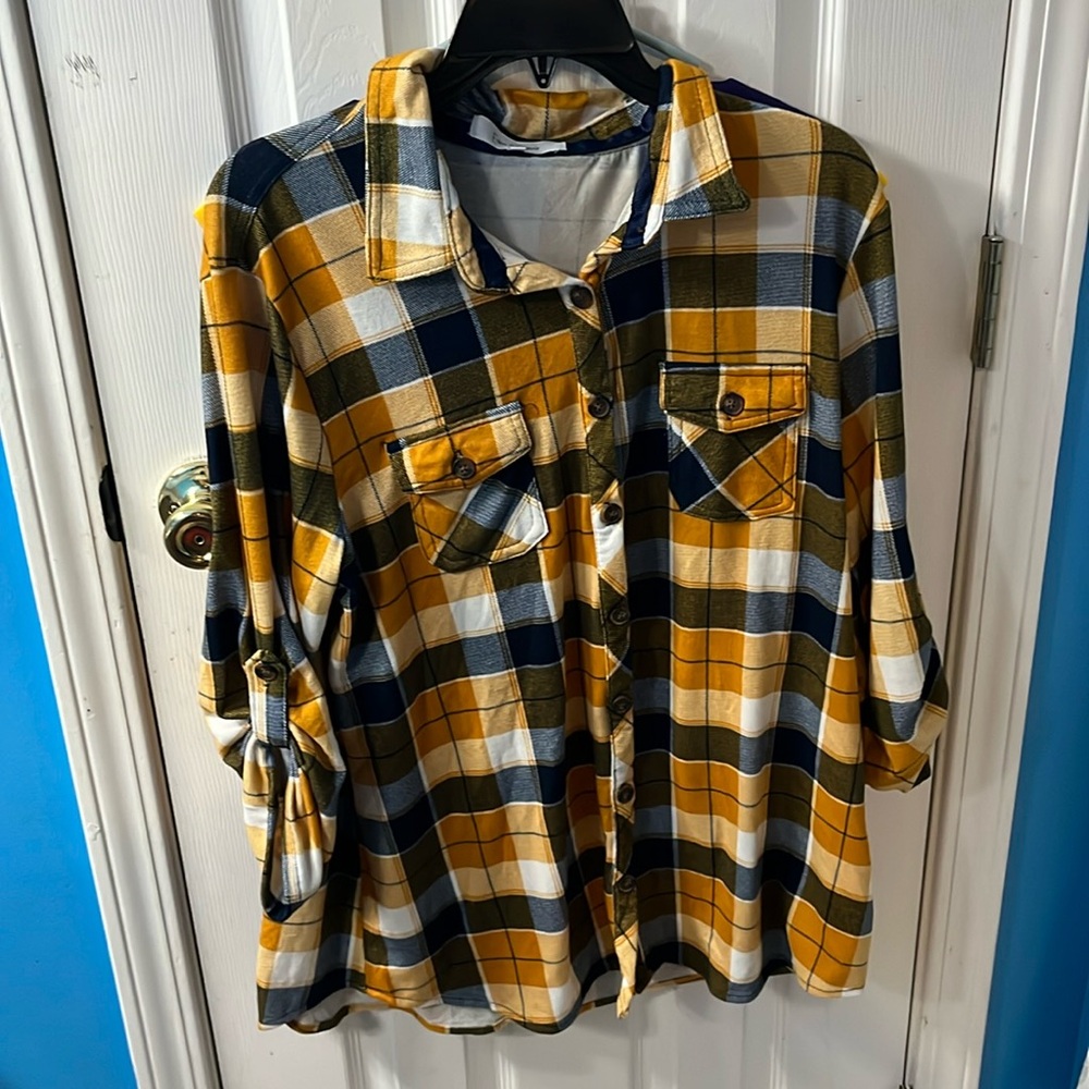 Garth Brooks upcycled flannel